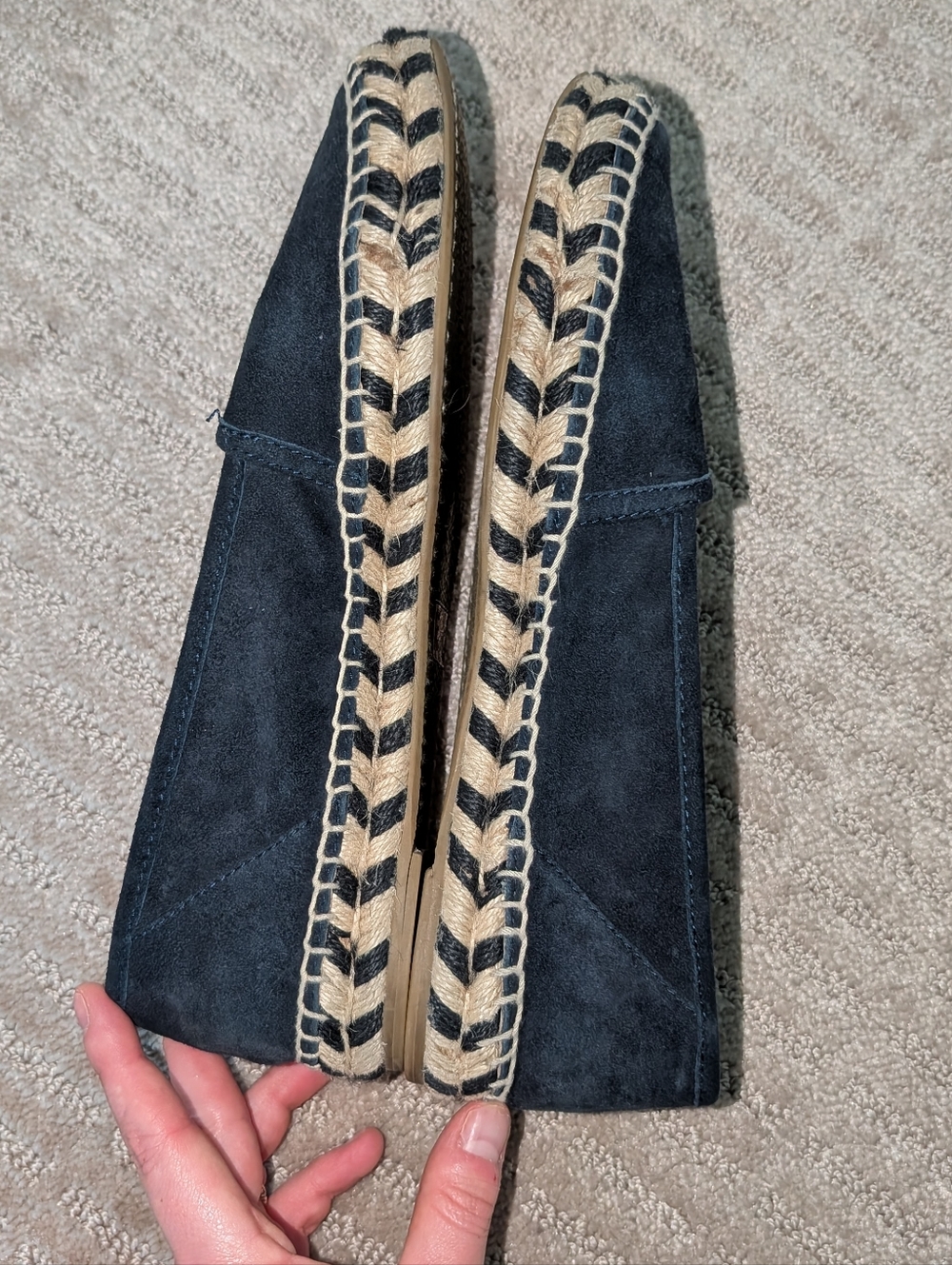 NWOB Frye Navy Suede Espadrilles 8 - Picture 6 of 6